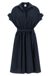 cotton poplin midi dress