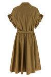 cotton poplin midi dress
