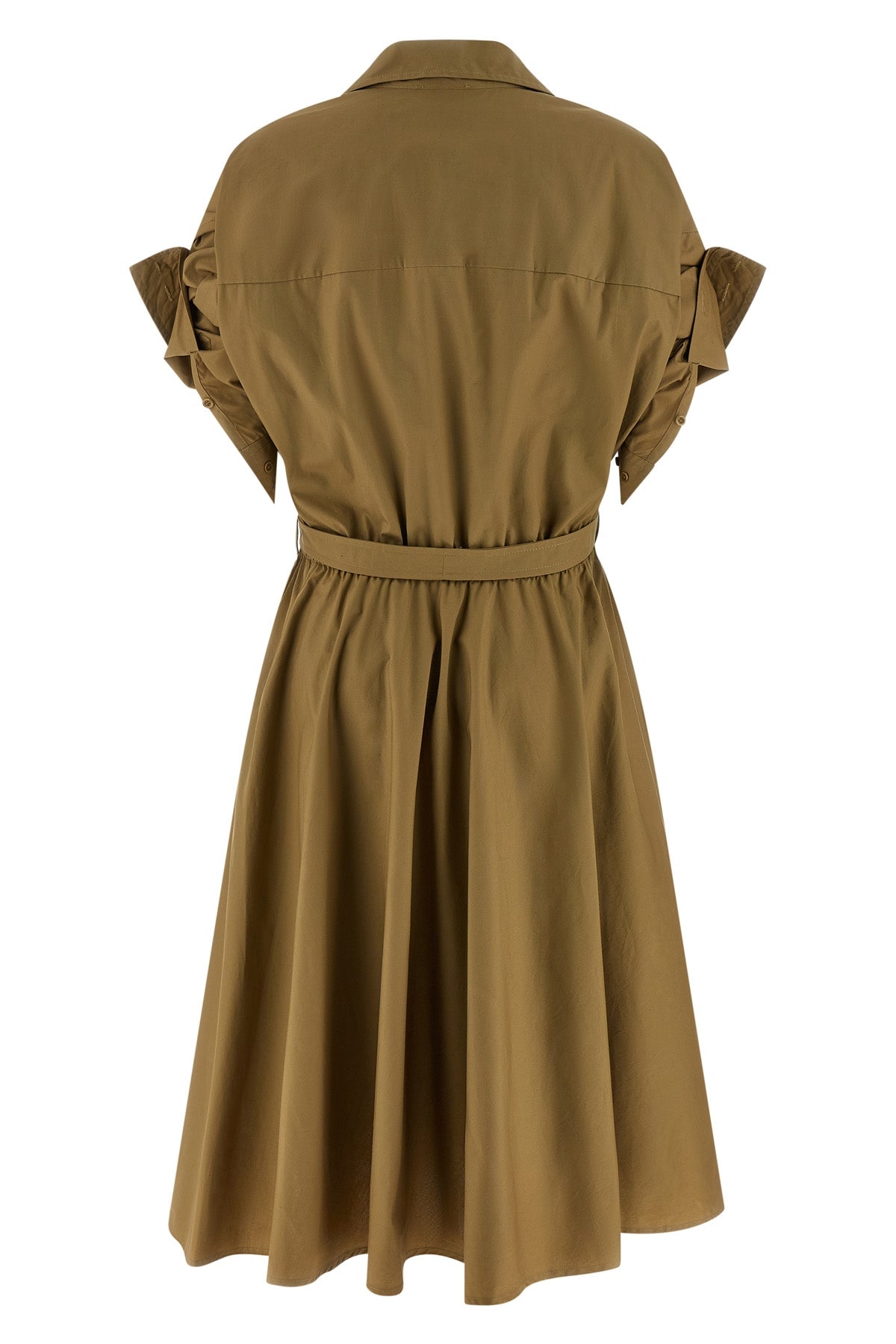 cotton poplin midi dress