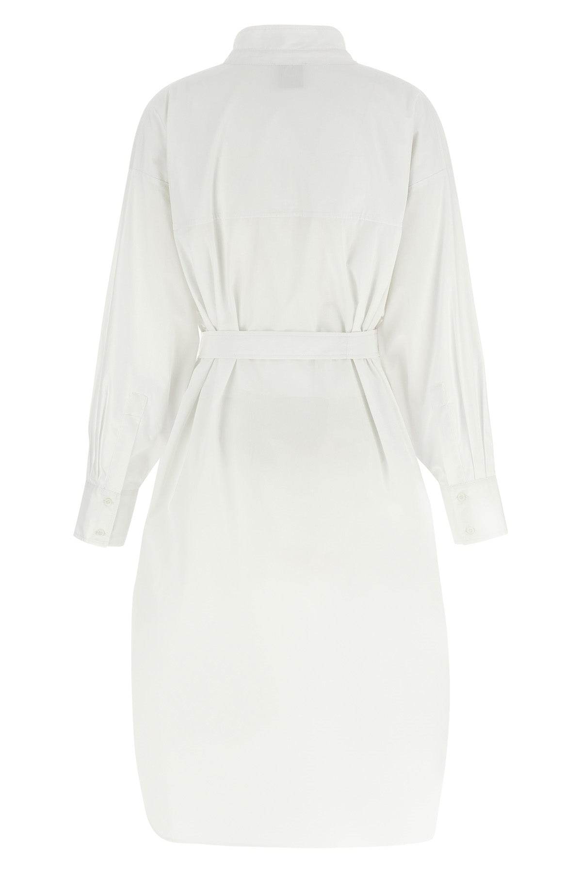 chemisier midi dress in cotton poplin