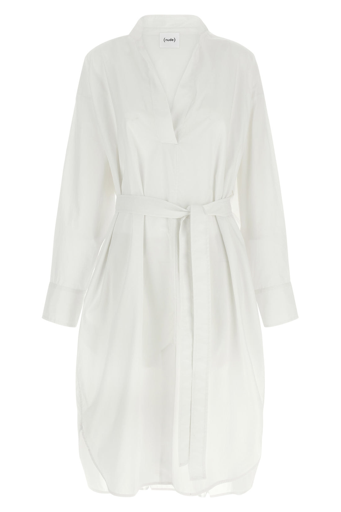 NUDE 40 chemisier midi dress in cotton poplin