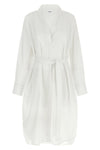 chemisier midi dress in cotton poplin