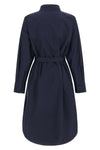 chemisier midi dress in cotton poplin