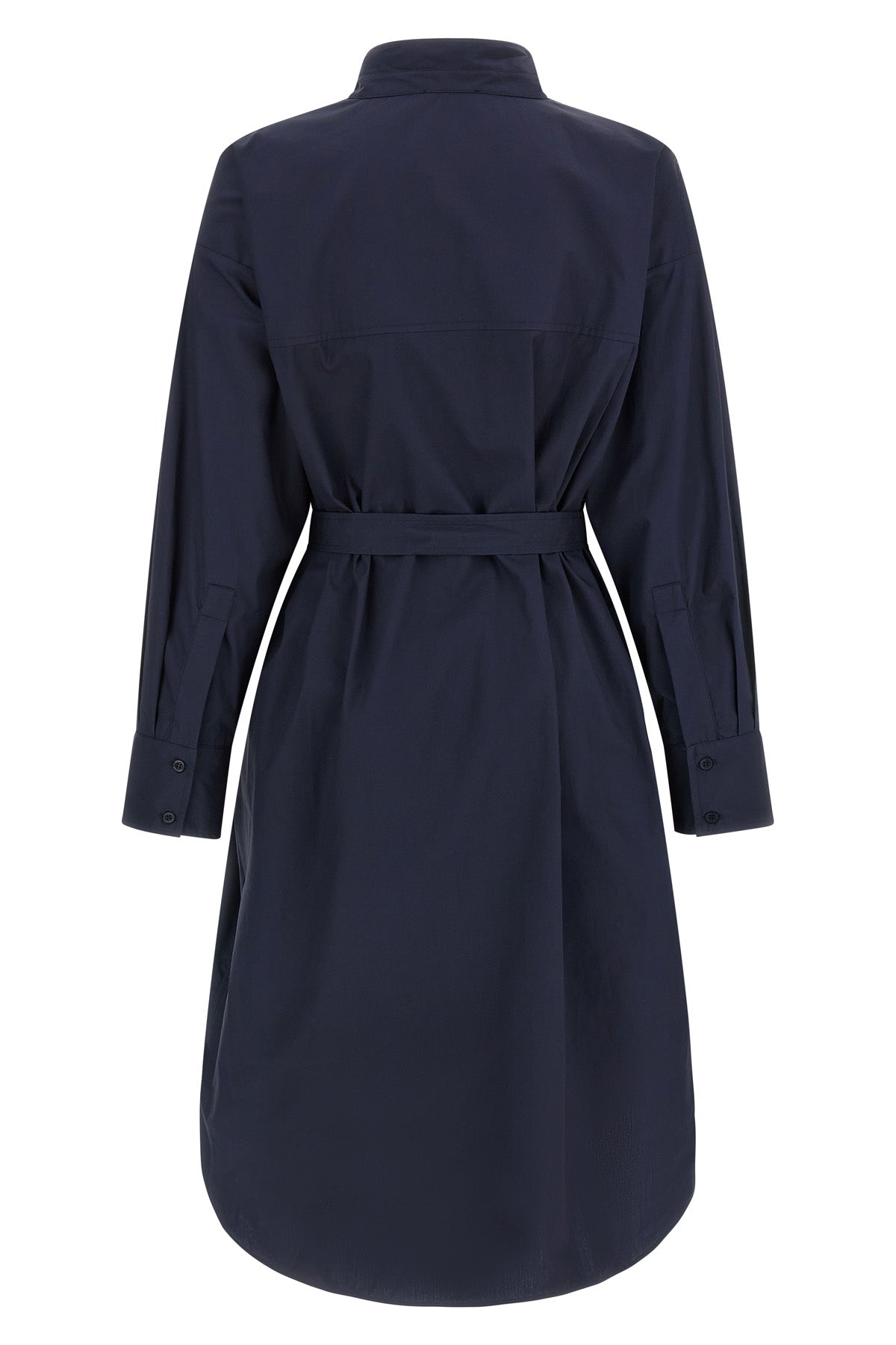chemisier midi dress in cotton poplin