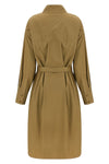 chemisier midi dress in cotton poplin