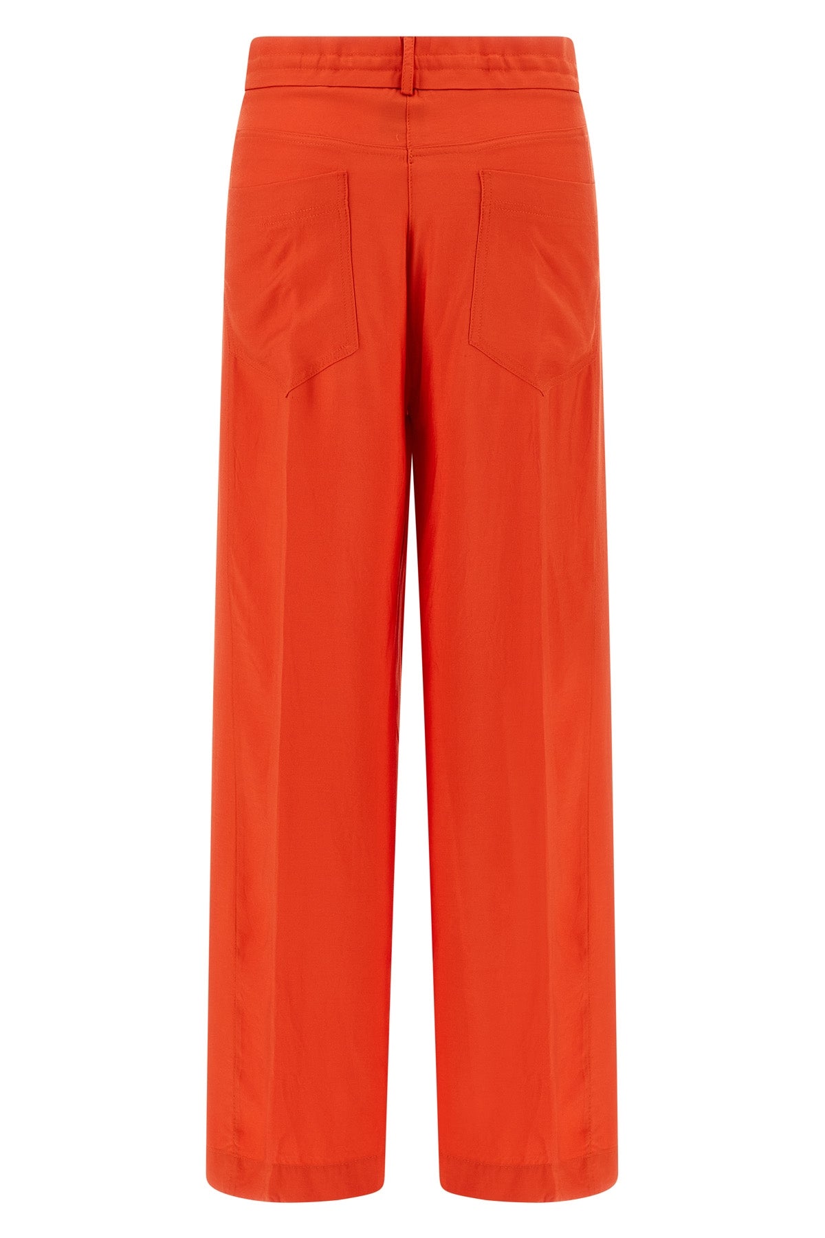 fluid viscose trousers