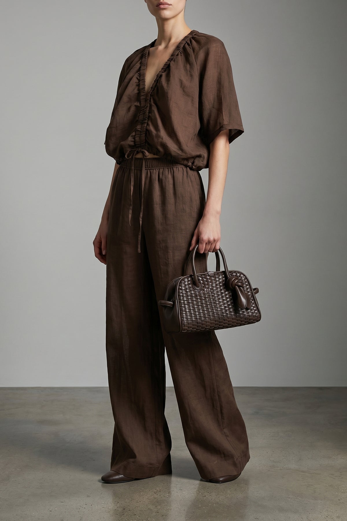 linen blend blouse