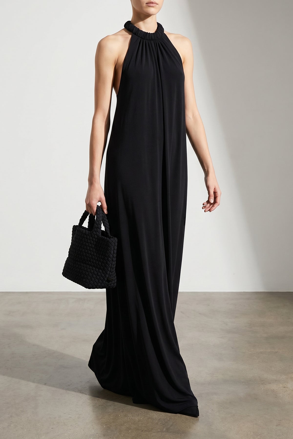 long floor lenght cotton jersey dress
