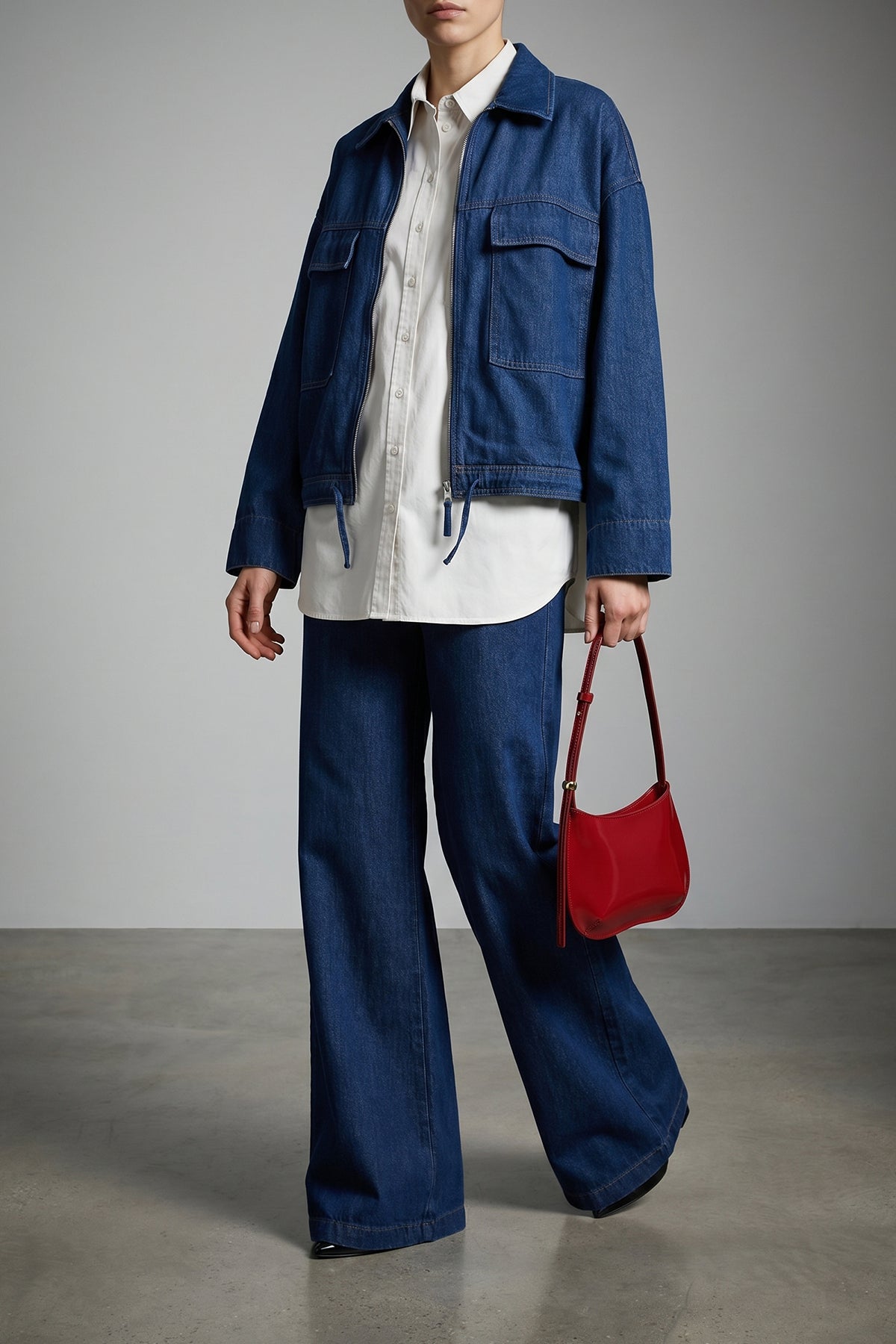 blake wide denim jacket
