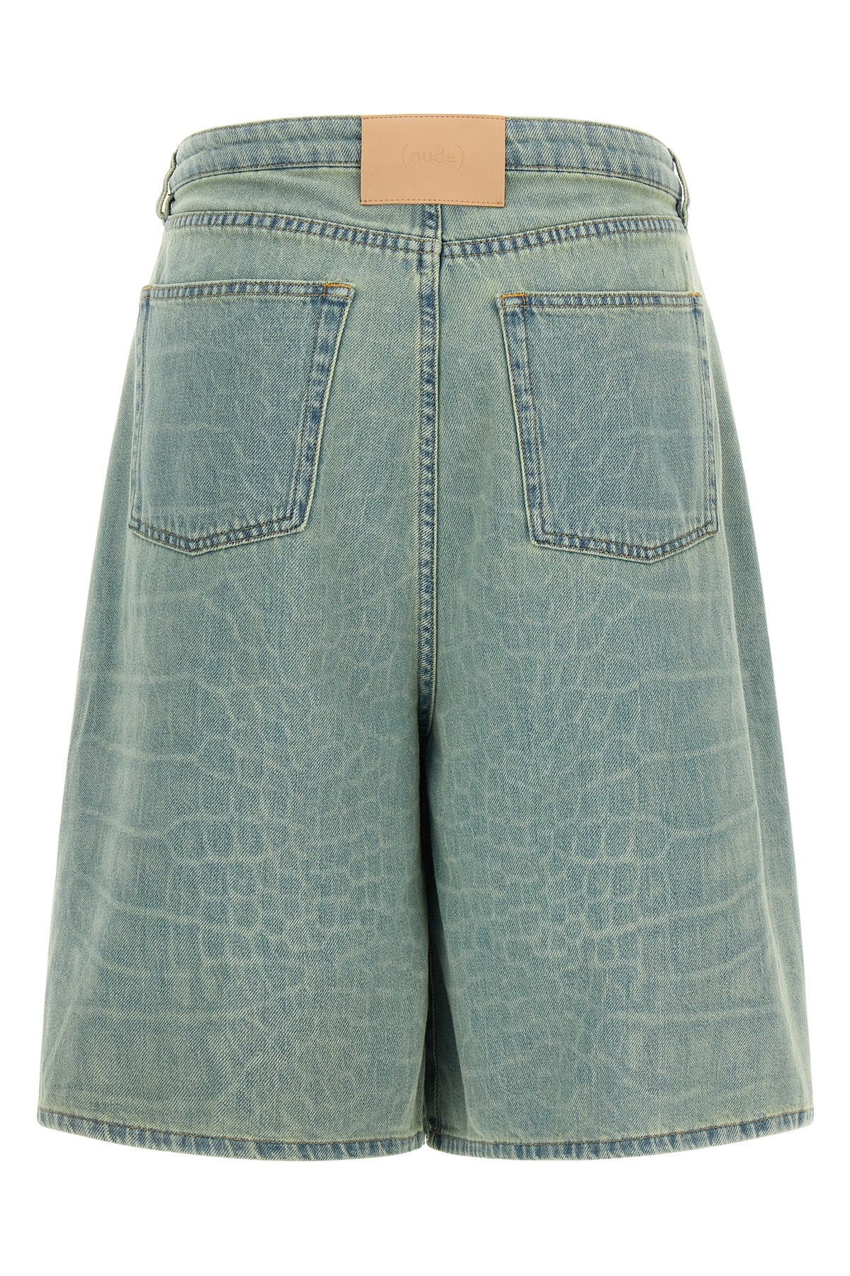 kate stone washed cotton denim bermuda shorts