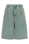 kate stone washed cotton denim bermuda shorts