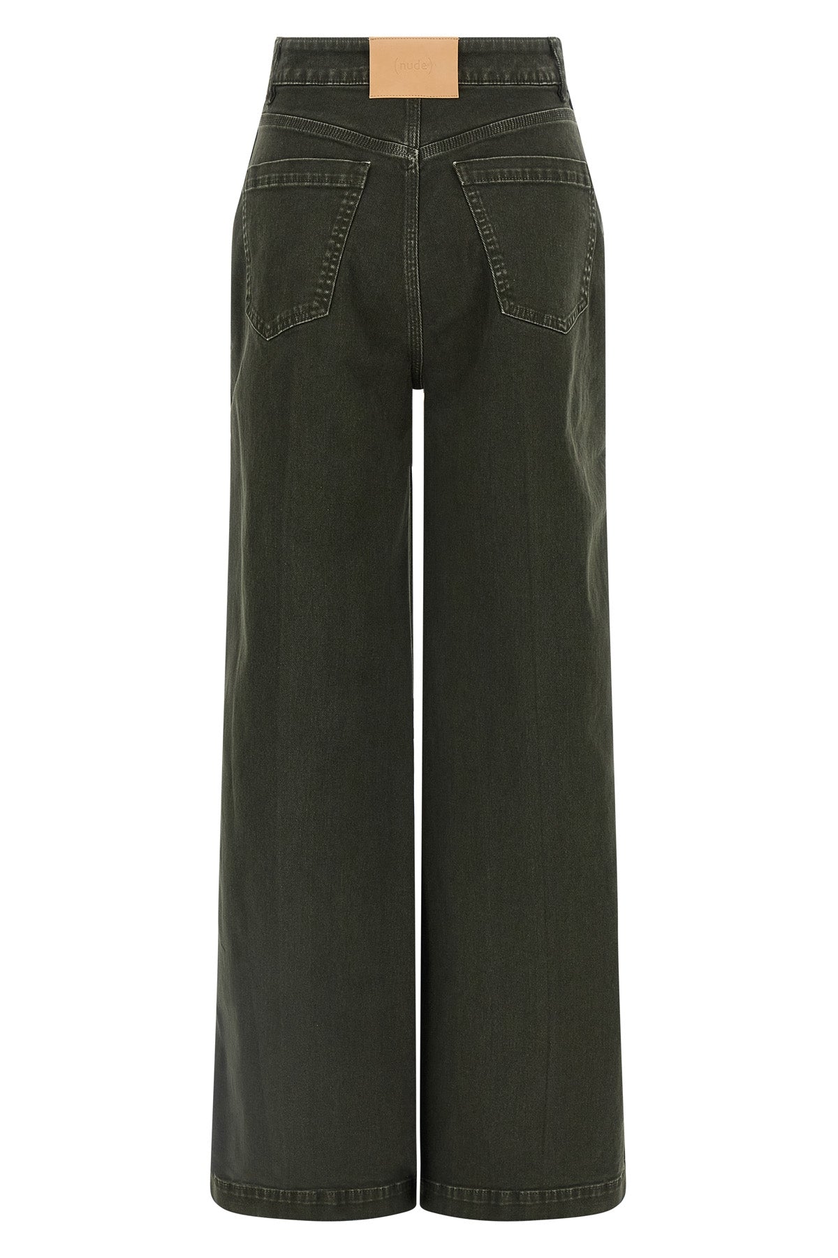 garment-dyed cotton denim jeans