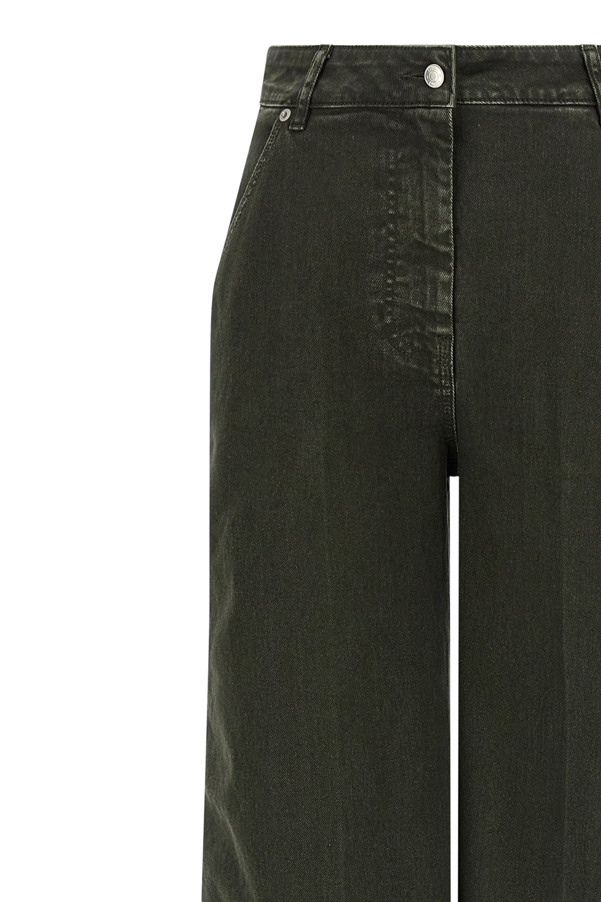 garment-dyed cotton denim jeans