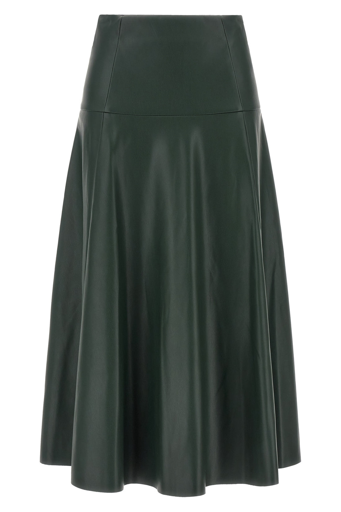 NUDE 40 the nude midi skirt redefines the codes of contemporary elegance through a flare