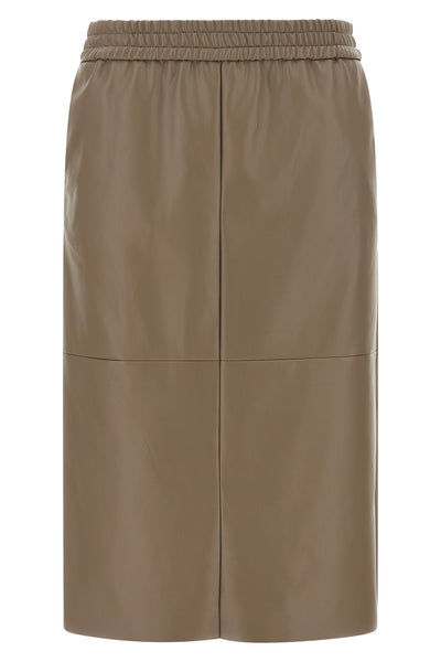 the midi skirt nude redefines the codes of everyday wardrobe through an essentia