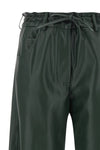 nude pants redefine the concept of volume through a wide and relaxed silhouette