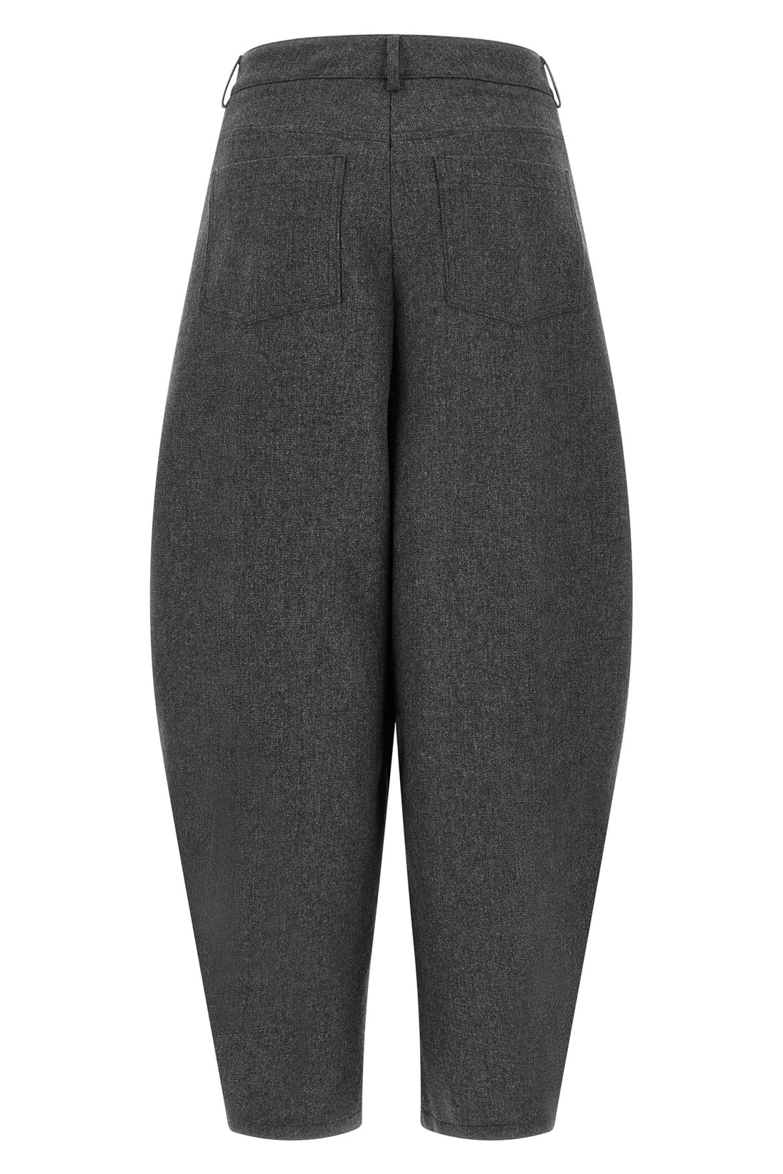 NUDE 38 the nude trousers redefine the sartorial volumes through a distinctive barrel si