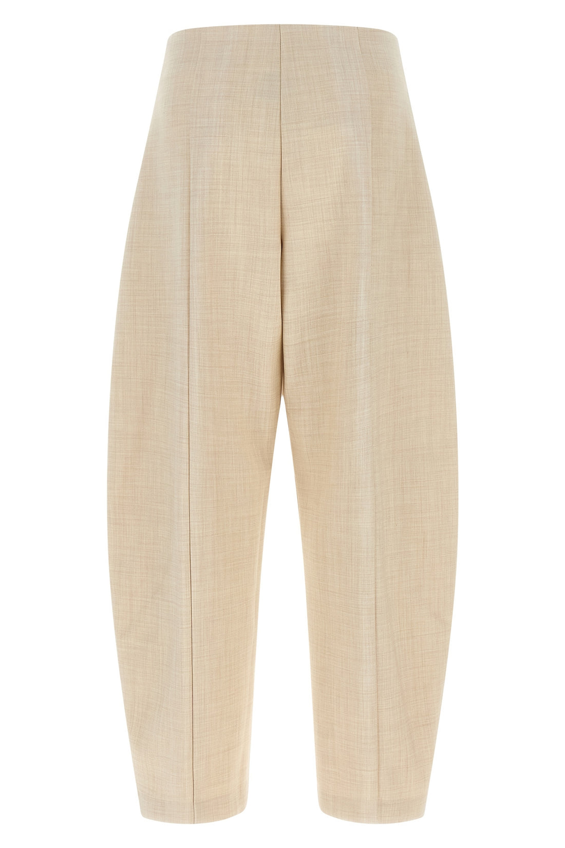 NUDE 38 nude trousers redefine sartorial volumes through a distinctive balloon silhouett