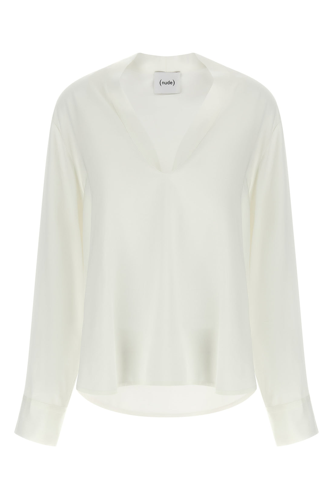 NUDE 38 the nude blouse is distinguished by a fluid and deconstructed silhouette