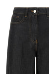 nude tilda jeans define a rigorous silhouette through large and structured vol