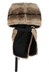 the nude stole in beige eco-fur redefines the concept of accessory outerwear