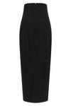 iphora long skirt in japanese wool gabardine