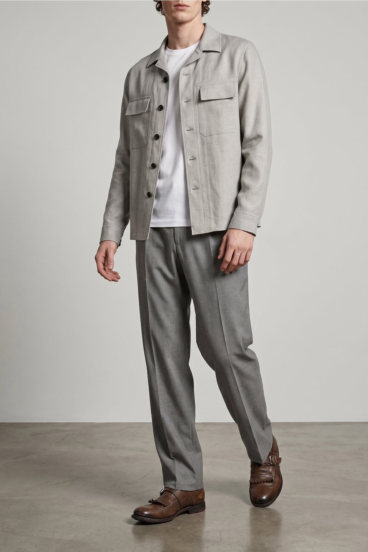 ezio trousers in slightly stretch fabric