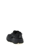 black multimaterial mesh leather inserts running sole