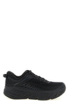 black multimaterial mesh leather inserts running sole