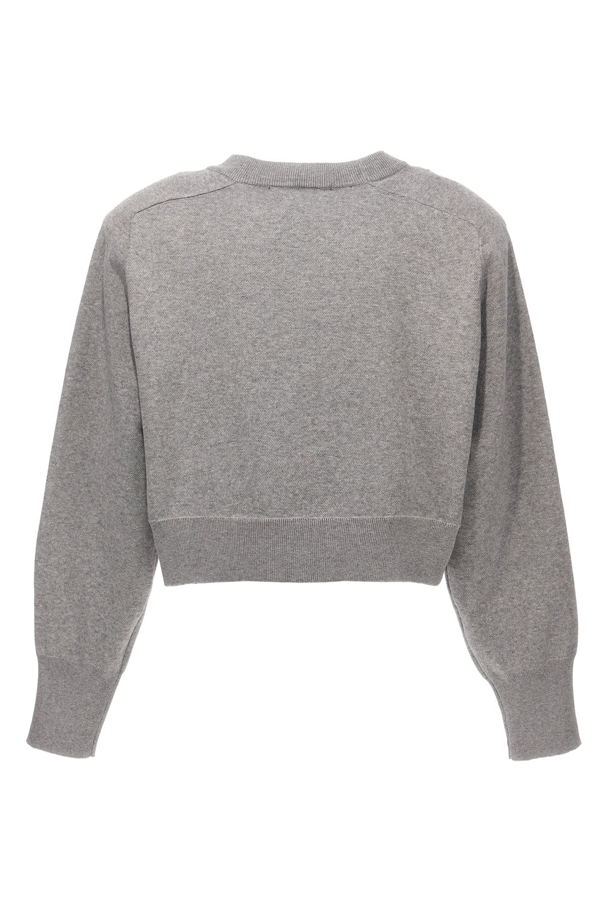 maglione firm knit cropped in cotone e cashmere