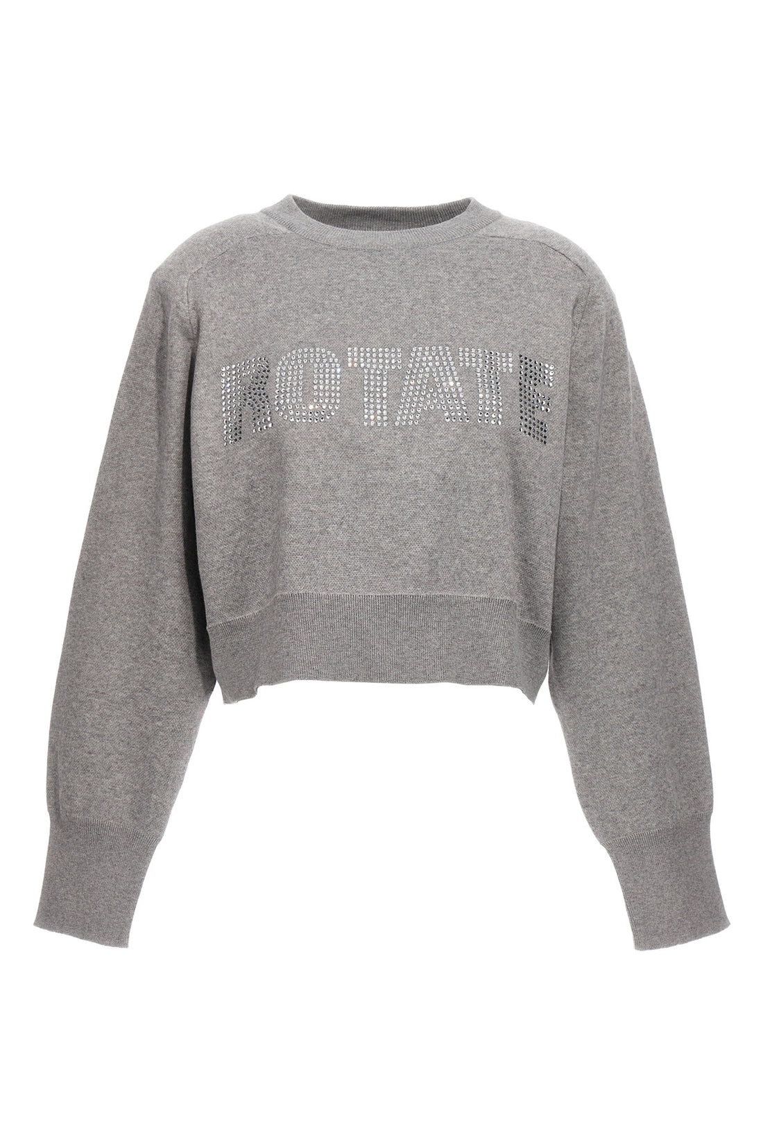 ROTATE BIRGER CHRISTENSEN 34 maglione firm knit cropped in cotone e cashmere