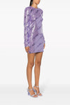 mini dress in stretch fabric