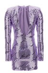 mini dress in stretch fabric