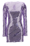 mini dress in stretch fabric