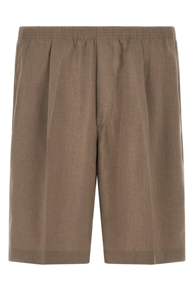 arno bermuda shorts in light melange fabric