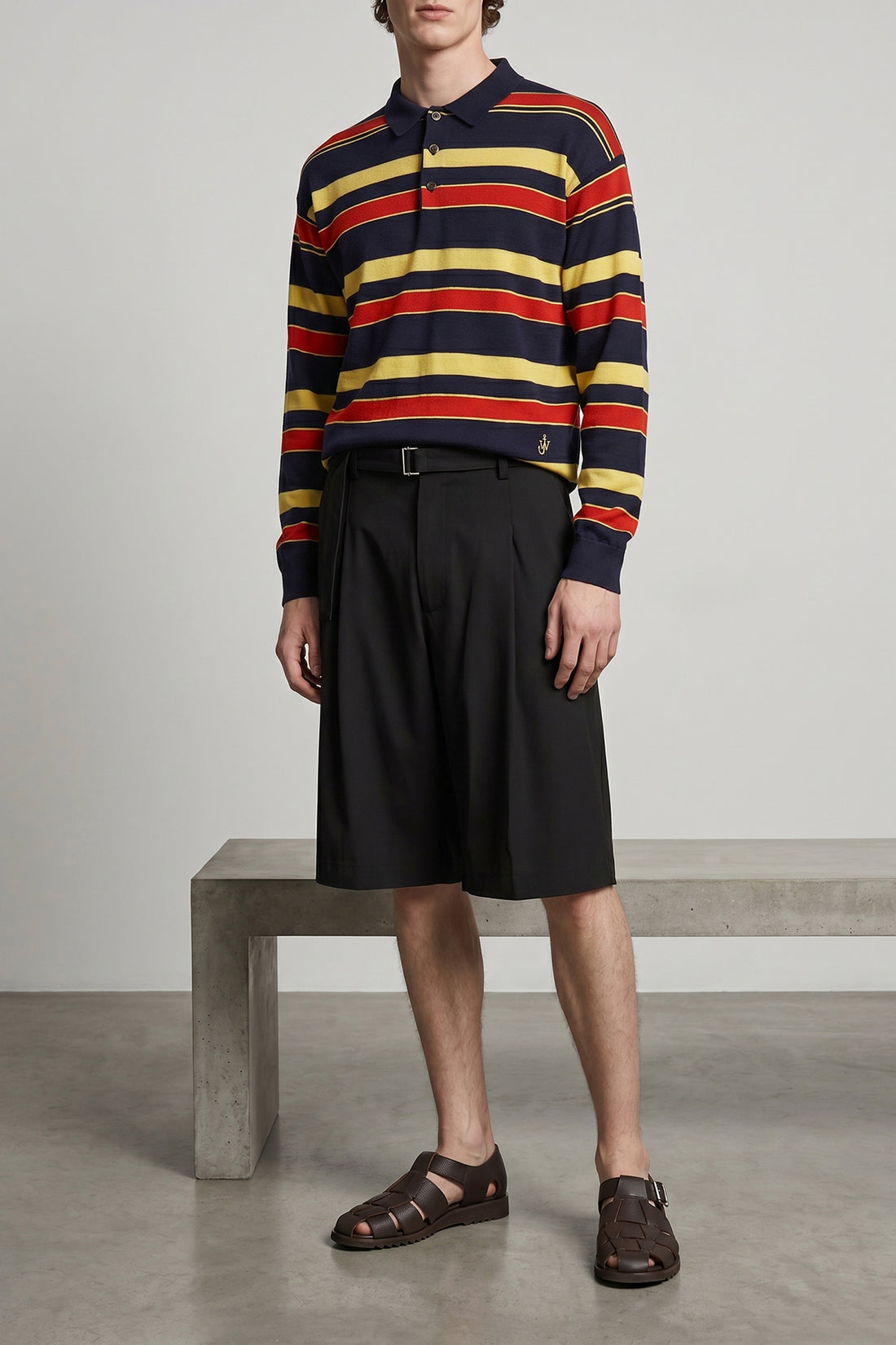 CELLAR DOOR 54 viper bermuda shorts in slightly elasticized viscose blend