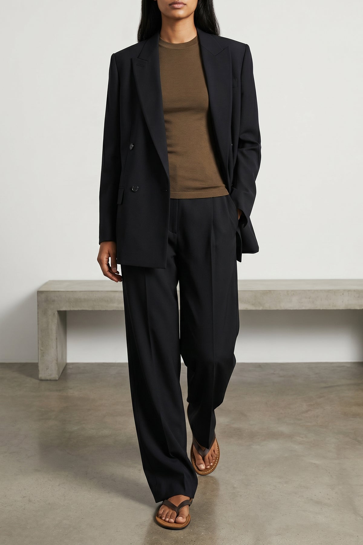 paden double-breasted virgin wool blazer