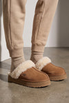 disquette suede slipper