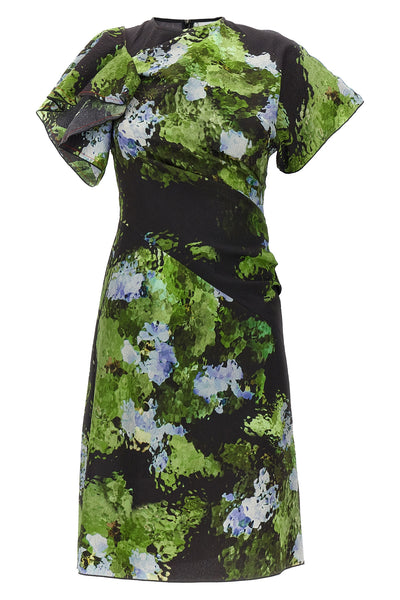mini dress in cotton blend