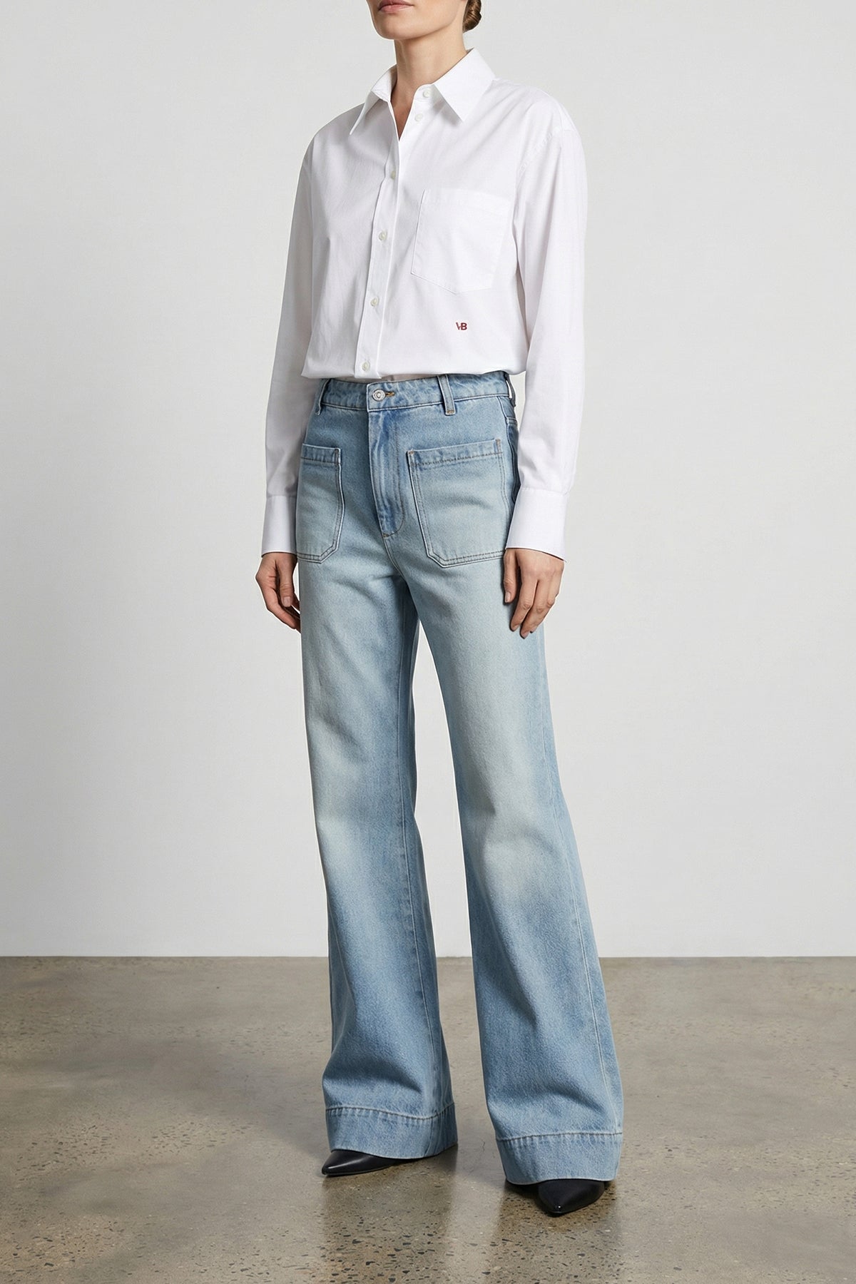 cropped cotton shirt