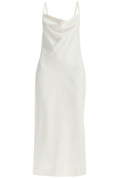 satin slip dress for elegant