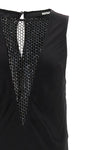 sleeveless midi sleeveless dress in viscose satin