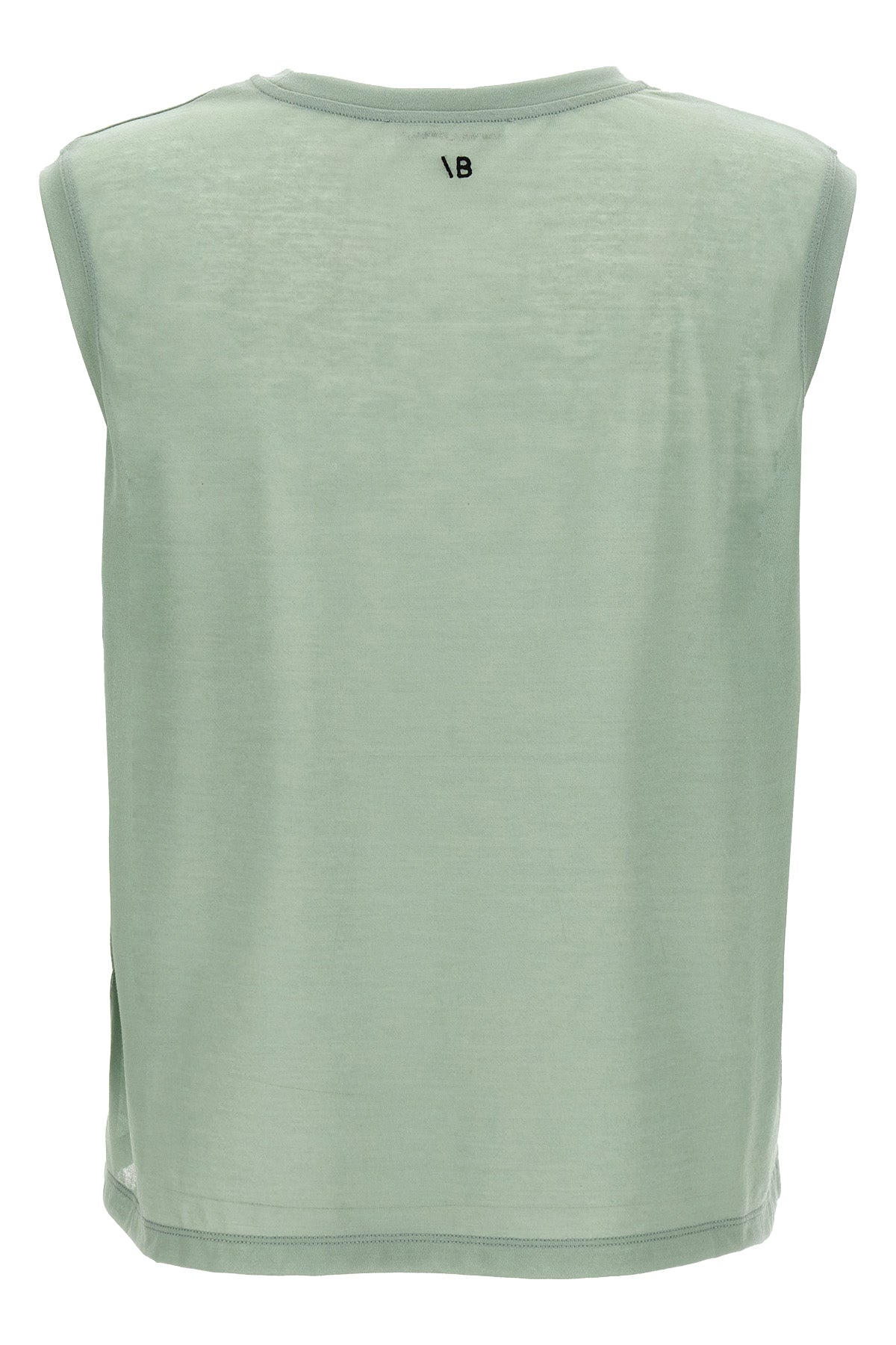 semi-transparent crêpe cotton top