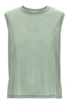 semi-transparent crêpe cotton top