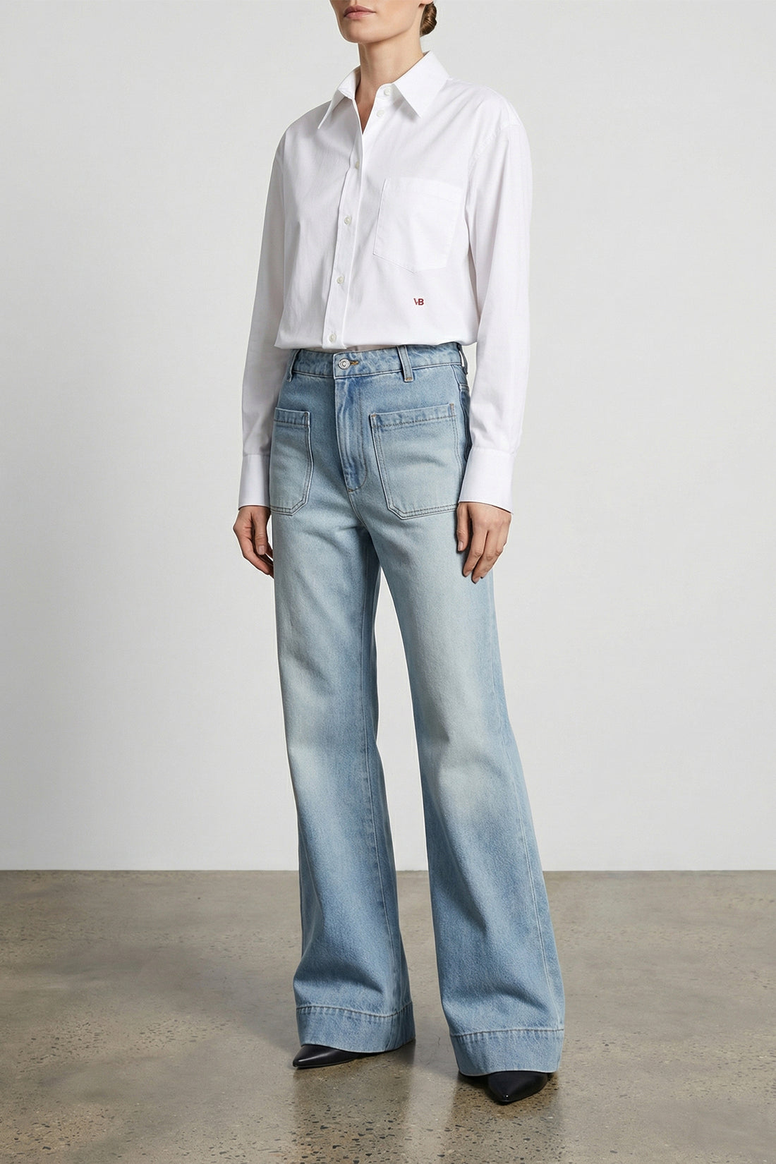 VICTORIA BECKHAM 25-32 alina cotton denim jeans
