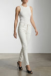 rib tank ribbed stretch cotton top