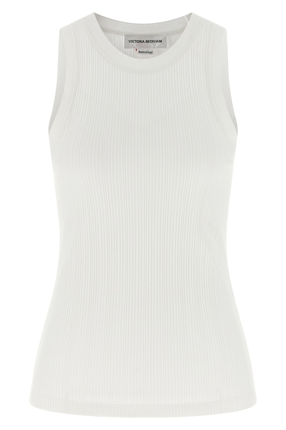 VICTORIA BECKHAM L rib tank ribbed stretch cotton top