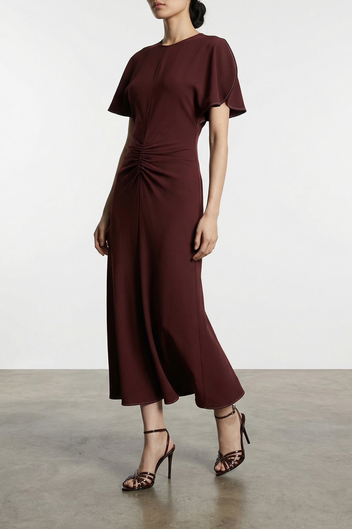 cady midi dress Victoria Beckham Bela Fluid Cady Midi Dress