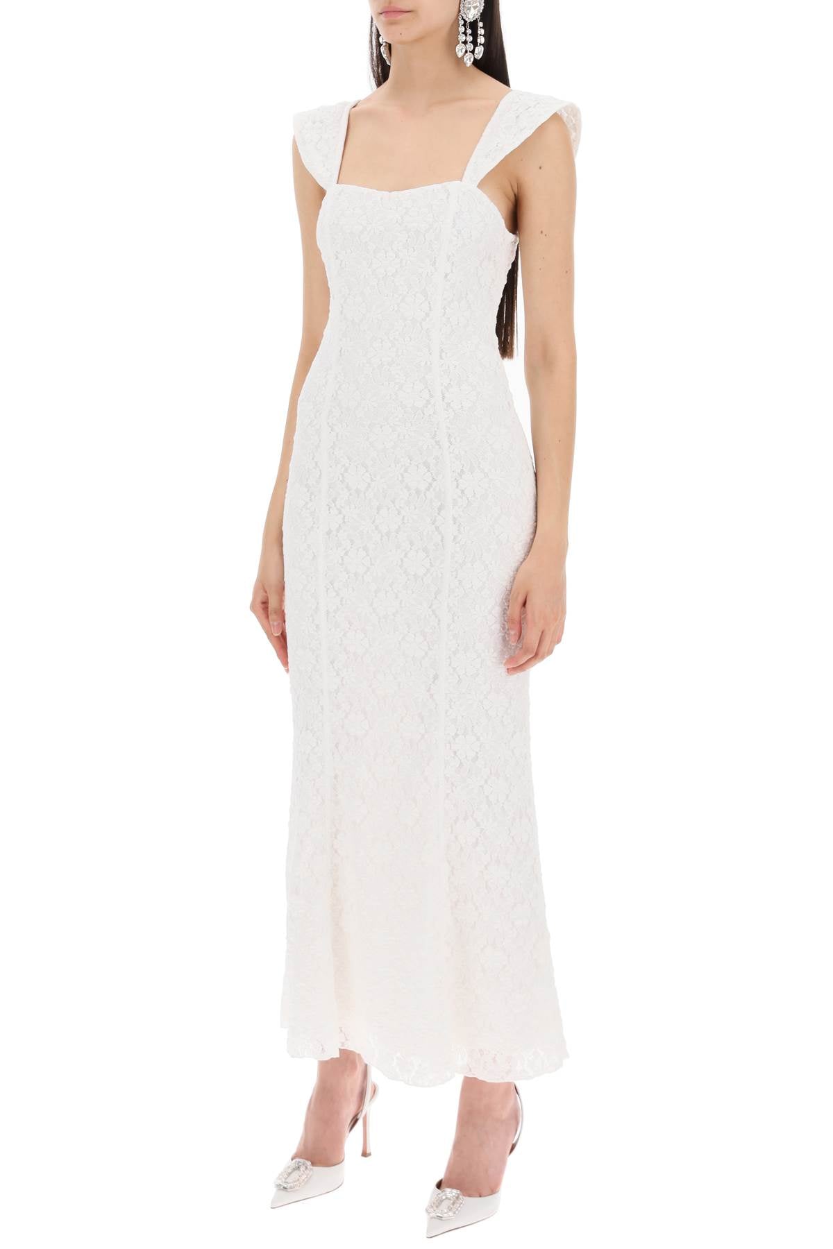 maxi lace dress in italian