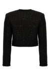 cropped bolero-style blazer made of bouclé fabric